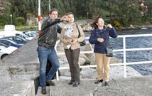 Besteiro, ayer en Campelo, se comprometi� a llevar las demandas de los afectados al Parlamento. 