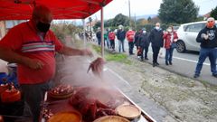 El pulpo toma el relevo a la feria equina del San Marti�o de Teo