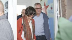 Evencio Ferrero, al salir de la asamblea celebrada ayer