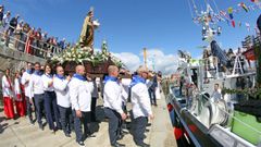 Uno de los actos centrales de las fiestas es la procesión marítima con la imagen de la Virgen del Carmen