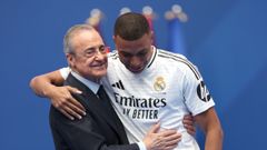 Florentino Prez y Kylian Mbapp.Florentino Prez, presidente del Real Madrid, y Kylian Mbapp