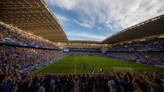 Ambiente del Carlos Tartiere tras el Oviedo-Legan�s
