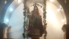 El humo se acumul� en la capilla de la ermita de Santa Eufemia, en Trazo, pero no hubo da�os relevantes