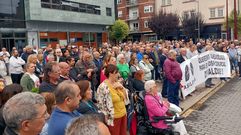 Imagen de la manifestacin organizada por Asilival la semana pasada en O Barco.