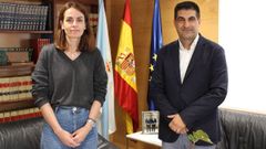 Judith Fernndez, recin nombrada directora xeral de Ordenacin e Innovacin Educativa, se reuni con el delegado de la Xunta en Ourense, Gabriel Aln