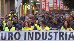 Manifestaci�n de trabajadores de Ence