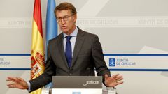Feijoo, tras un Consello de la Xunta