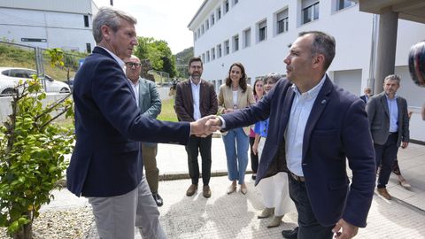 Visita de Alfonso Rueda a la ampliaci�n del IES Aquis Celenis de Caldas de Reis 