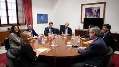 Reuni�n de delegaciones del PP y Ciudadanos que negociaron un acuerdo en Andaluc�a