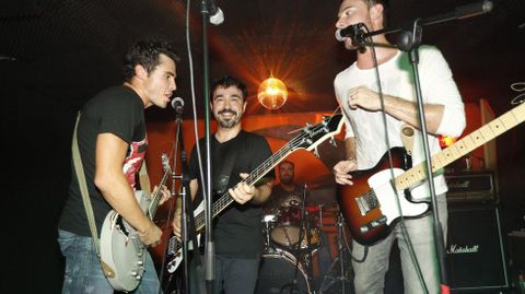 Durante el concierto de Vest en Madrid en el que G�mez Noya fue invitado a tocar