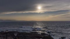 Foto realizada en Cai�n, A Laracha, el 28 de abril, en la semana donde la posici�n del sol ser� igual a la semana del eclipse del 12 de agosto