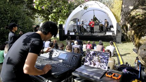 O escenario do festival Sinsal, na Illa de San Simn.