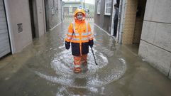 Las fuertes lluvias dejaron inundaciones en Redondela