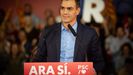 30/10/2019 Pedro S�nchez dirigiendose a los asistentes del acto pol�tico en Viladecans (Barcelona), a 30 de octubre de 2019.