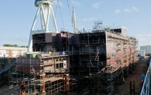 La construcci�n del flotel ocupa a parte de la plantilla directa de Navantia Ferrol y a firmas auxiliares. 