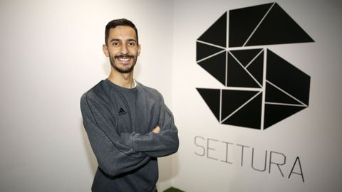 Timiraos, en la apertura de su negocio en el 2022.