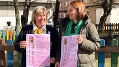 Mart�nez, edila de Igualdade, y Veiro, directora del CIM, en la presentaci�n.