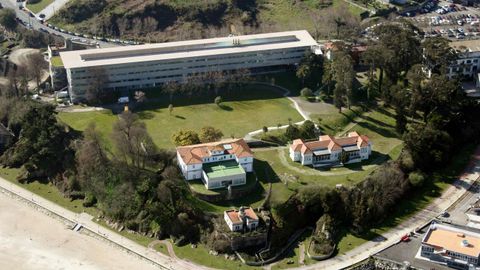 Vista a�rea del campus universitario de la UDC en Oza