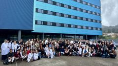 Los estudiantes de sexto se despidieron este martes en el Cunqueiro