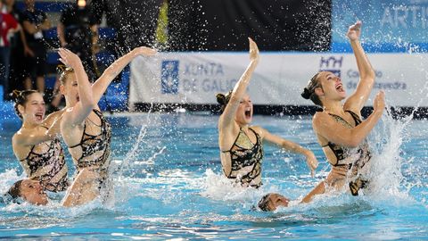 Campeonato del mundo de nataci�n sincronizada en Pontevedra