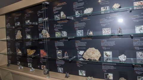El museo exhibe una amplia colecci�n de minerales nativos de la comarca
