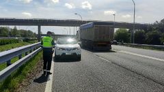 La mujer vilalbesa fue interceptada en el t�rmino municipal de Lugo.