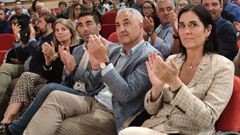 Fernando P�rez, entre Luis L�pez y Paula Prado, fue elegido este viernes presidente del PP de Caldas de Reis