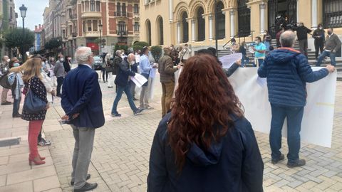 Manifestaci�n delante de Presidencia de m�dicos de atenci�n primaria