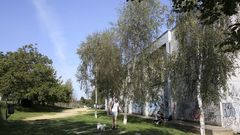 La Polic�a Local identific� el pasado fin de semana a varios menores en la trasera del pabell�n del Ensanche