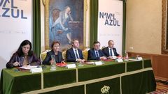 Firma de la compraventa de los terrenos del antiguo astillero Naval Gijn propiedad de la Autoridad Portuaria de Gijn al Ayuntamiento gijons.