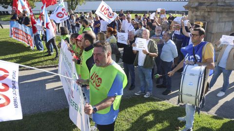 Protestas de los trabajadores del personal civil de la Armada