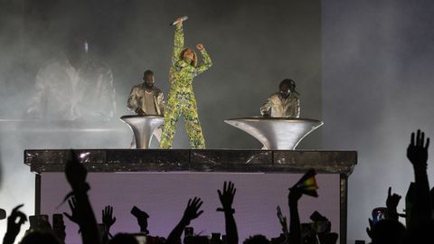 Otro momento del concierto de Shakira en Copacabana