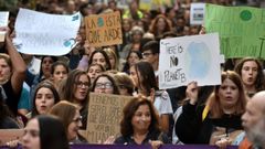 Imagen de archivo de una manifestaci�n de Fridays For Future en A Coru�a en el 2019