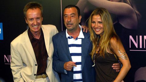 Garci, con Carlos Hip�lito y Elsa Pataky, en el estreno de �Ninette�, en el 2005.