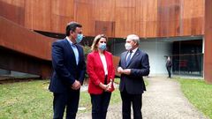 Formoso, Teresa Ribera y Jos� Tom�, en el MIHL de Lugo