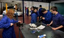 La FP -en la imagen, el IES M� Sarmiento-, con 813 alumnos, supera al Bacharelato.