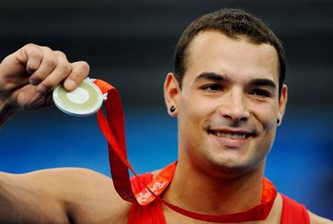 Deferr, con una medalla conquistada en los juegos olímpicos de Pekín 2008.