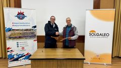 Rodr�guez-Saa y Lupicinio Pe�a hacen efectivo el acuerdo entre la firma energ�tica y el club deportivo