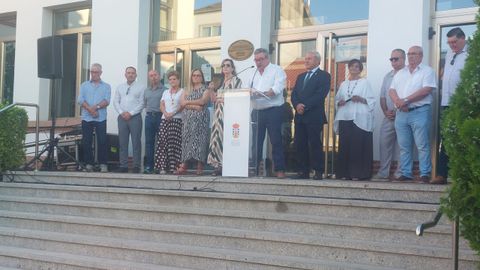 Un momento del preg�n pronunciado por Jos� Manuel Rodr�guez ante la casa consistorial