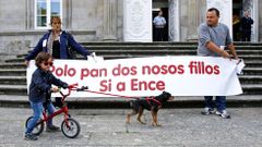 Los empleados de Ence toman la Diputaci�n