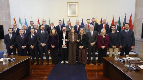 La alcaldesa de Burela, Carmela L�pez, fue elegida nueva presidenta de la Deputaci�n de Lugo.