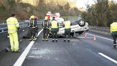ACCIDENTE EN LA A6 COIROS