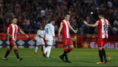 Bernardo celebra la victoria ante el Real Madrid