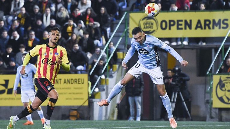 El capitan del Celta, Iago Aspas jug 45 minutos en el Narcs Sala ante el Sant Andreu y es una clara opcin para el once ante el Real Madrid.