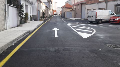 R�a da Torre , en Pontevedra, una vez rematadas las obras de rehabilitaci�n integral