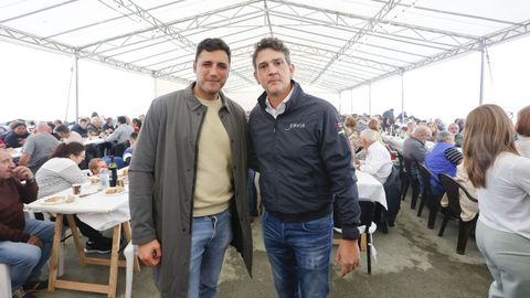 Dami�n Alonso y Javier Arias en la fiesta de Xuntos por Lugo