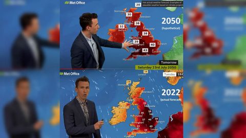 Un cient�fico de la Met Office explica el escenario previsto en el pa�s para el 2050 y las m�ximas que se esperan este martes