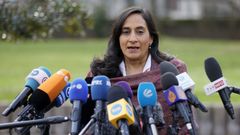 Anita Anand en una imagen de archivo en la base a�rea de Ramstein, Alemania.