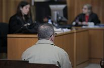 El acusado, en el banquillo de los acusados de la Audiencia durante el juicio. 