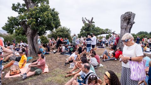 Eclipse total en Asturias desde el Parque de los Pericones, en Gij�n